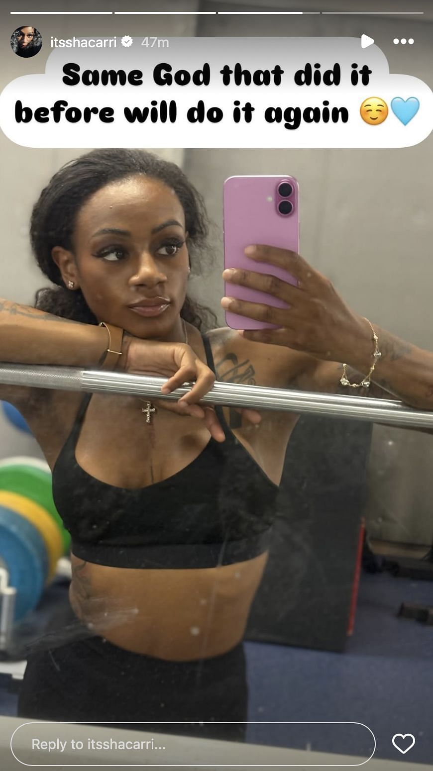 Sha'Carri Richardson expressed her thoughts | Instagram@itsshacarri